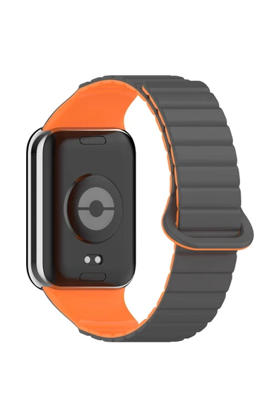 HEPTEKİLETİŞİM Xiaomi Mi Band 8 Pro Silikon Kordon Strap Kayış Parçalı Çizgili Tasarım (KRD-105) ürün görseli 1