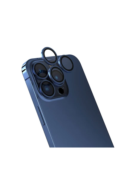 HEPTEKİLETİŞİM iPhone 15 Pro Max Uyumlu CL-13 Kamera CPT Koruyucu-Midnight ürün görseli 1