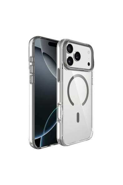 HEPTEKİLETİŞİM iPhone 17 Pro Kılıf M-safe Şarj Özellikli Airbagli Kamera Standlı Kapak (azor) ürün görseli 1