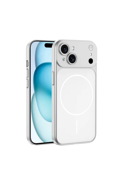 HEPTEKİLETİŞİM Apple iPhone 14 Kılıf M-Safe Şarj Özellikli Kamera Korumalı Kapak (SPARK) ürün görseli 1