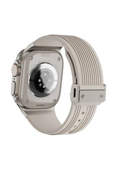 HEPTEKİLETİŞİM Watch 44mm HPTK KRD-113 Spor Görünümlü Silikon Kordon-Starlight ürün görseli 1