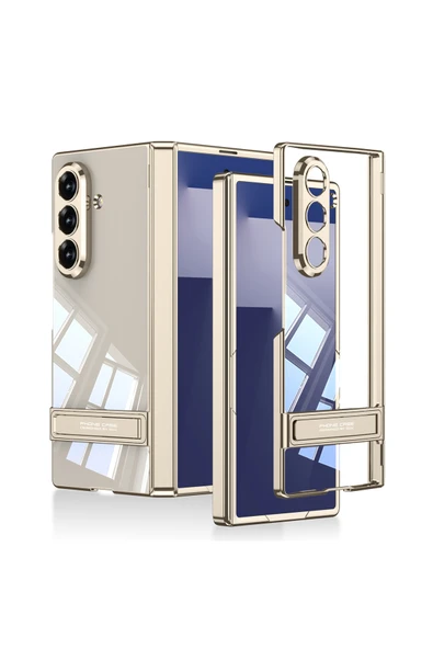 HEPTEKİLETİŞİM Samsung Galaxy Z Fold 7 Kılıf Kamera Korumalı Şeffaf Tasarımlı Standlı Kapak (Lego) ürün görseli 1