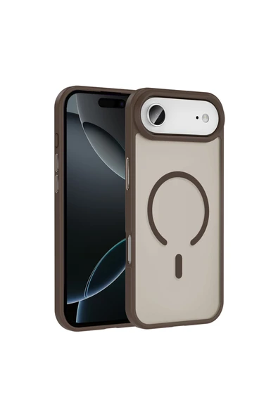 HEPTEKİLETİŞİM Apple iPhone 17 Air Kılıf Magsafe Şarj Özellikli Mat Arka Yüzey Kapak (Sio) ürün görseli 1