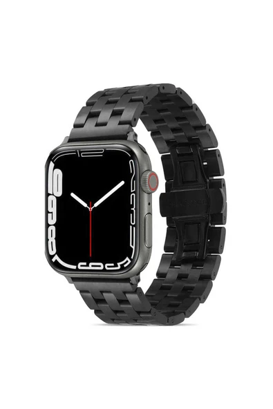 HEPTEKİLETİŞİM Watch 7 45mm Uyumlu KRD-20 Metal HPTK Kordon-Siyah ürün görseli 1