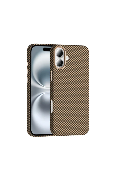 HEPTEKİLETİŞİM iPhone 16 Plus Uyumlu Kılıf Magsafe Şarj Özellikli Karbon Fiber Görünümlü Kapak (gros) ürün görseli 1