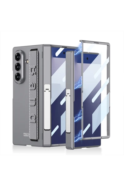 HEPTEKİLETİŞİM Samsung Galaxy Z Fold 7 Kılıf Kıpta Standlı Kapak (KPT-01) ürün görseli 1
