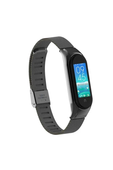 HEPTEKİLETİŞİM Xiaomi Mi Band 5 Ve Mi Band 6 Metal Kordon Tel Örgü Desenli Tasarım (KRD-06) ürün görseli 1