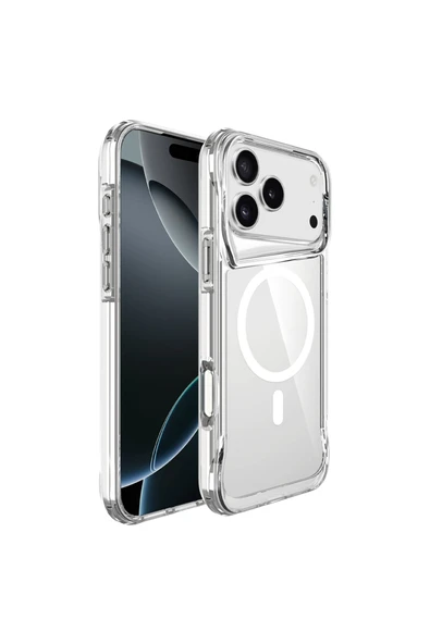 HEPTEKİLETİŞİM Apple iPhone 17 Pro Kılıf M-safe Şarj Özellikli Kapak (T-MAX MAG) ürün görseli 1
