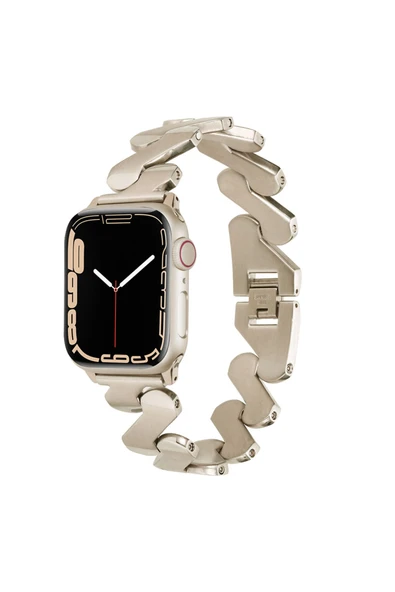 HEPTEKİLETİŞİM Watch Ultra 49mm Kordon Uyumlu KRD-80 Metal Strap Kayış HPTK- Starlight ürün görseli 1