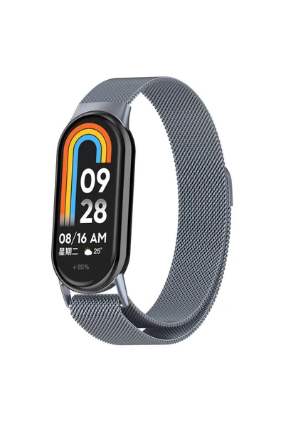 HEPTEKİLETİŞİM Xiaomi Smart Band 8 Metal Kordon Tel Örgü İşlemeli Tasarım (KRD-01) ürün görseli 1