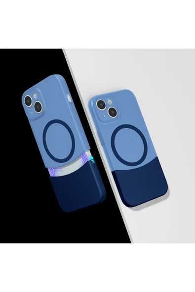 HEPTEKİLETİŞİM Apple iPhone 15 Kılıf M-Safe Şarj Özellikli Mıknatıslı Kapak (DUBLE) ürün görseli 1