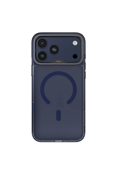 HEPTEKİLETİŞİM iPhone 17 Pro Max Kılıf M-safe Şarj Özellikli Airbagli O-Ring Şeffaf Trans Shield Kapak Mavi ürün görseli 1