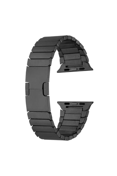 HEPTEKİLETİŞİM Watch 38mm Uyumlu KRD-82 Metal HPTK Kordon-Siyah ürün görseli 1