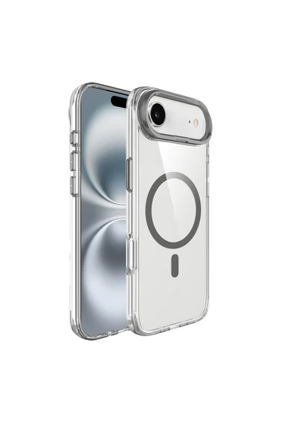 HEPTEKİLETİŞİM iPhone 17 Air Kılıf M-safe Şarj Özellikli Airbagli Kamera Standlı Kapak (azor) ürün görseli 1