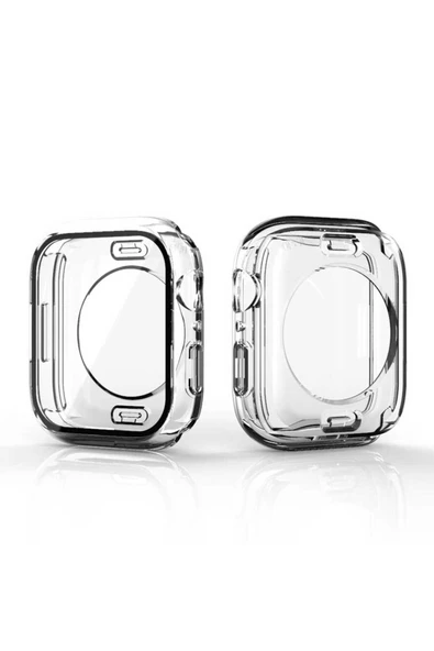 HEPTEKİLETİŞİM Watch 2/3/4/5/6/7/8/9/se/ultra/nike 45mm 360 Derece Korumalı Kasa ve Ekran Koruyucu Gard 12 ürün görseli 1