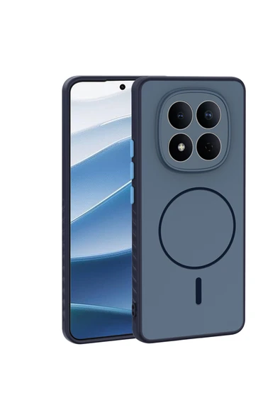 HEPTEKİLETİŞİM Xiaomi Redmi Note 15 5G Kılıf M-Safe Manyetik Şarj Kamera Korumalı Darbe Emici Silikon Kapak (TEA) ürün görseli 1