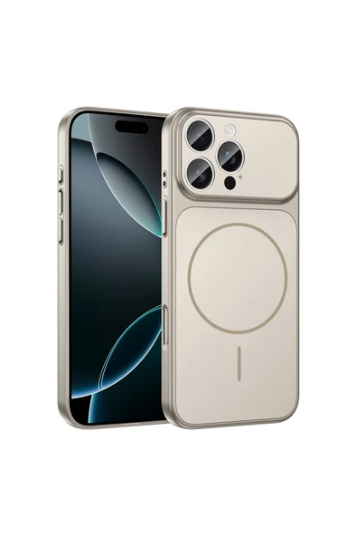HEPTEKİLETİŞİM Apple iPhone 16 Pro Kılıf M-Safe Şarj Özellikli Kamera Korumalı Kapak (FORMEN) ürün görseli 1