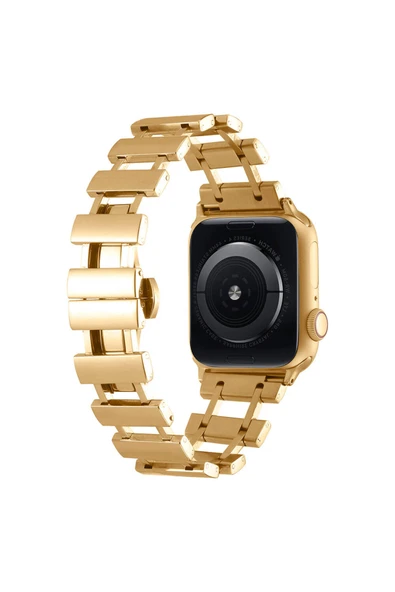 HEPTEKİLETİŞİM Watch Ultra 49mm HPTK- KRD-96 Metal Kordon-Gold ürün görseli 1