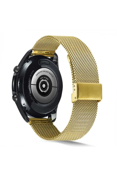 HEPTEKİLETİŞİM Huawei Watch GT 3 46mm Uyumlu KRD-45 Metal HPTK Kordon-Gold ürün görseli 1