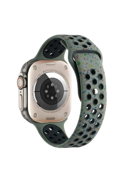 HEPTEKİLETİŞİM Watch 40mm Kordon Yeni Seri 2023 KRD-02 Uyumlu Strap Kayış HPTK- Haki ürün görseli 1