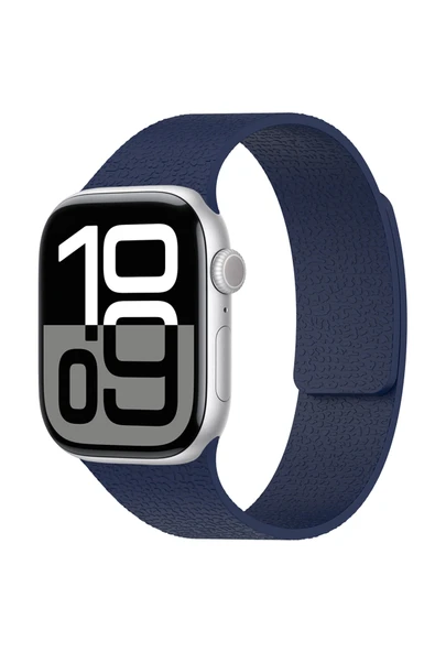 HEPTEKİLETİŞİM Apple Watch 2/3/4/5/6/7/8/se/nike 40mm Kabartma Desenli Silikon Kordon (krd-136) ürün görseli 1