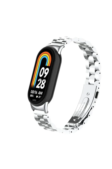 HEPTEKİLETİŞİM Xiaomi Mi Band 9 Metal Kordon Paslanmaz Çelik Tasarım (KRD-04) ürün görseli 1