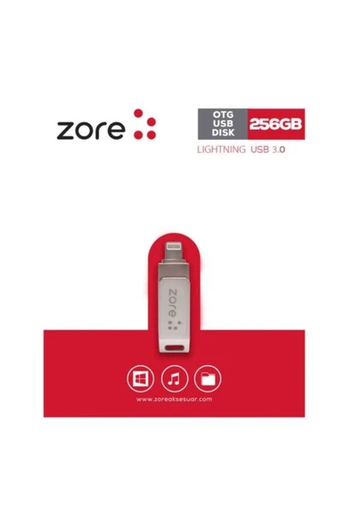HEPTEKİLETİŞİM 3.0 Lightning Metal Otg 256 Gb ürün görseli 1