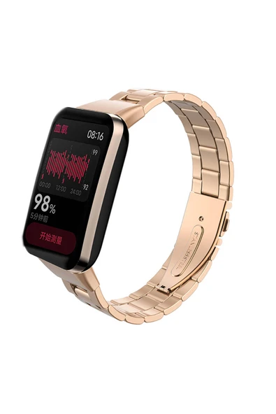 HEPTEKİLETİŞİM Xiaomi Mi Band 7 Pro KRD-04 Metal Kordon-Rose Gold ürün görseli 1
