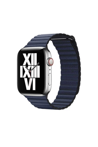 HEPTEKİLETİŞİM Watch 40mm Uyumlu KRD-09 Deri Lop HPTK Kordon-Lacivert ürün görseli 1