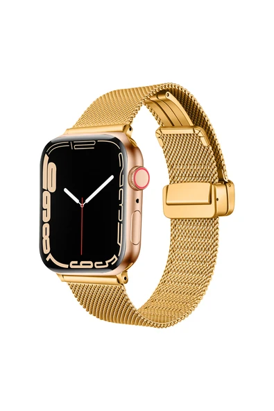HEPTEKİLETİŞİM Watch 44mm Uyumlu KRD-85 Metal HPTK Kordon-Gold ürün görseli 1