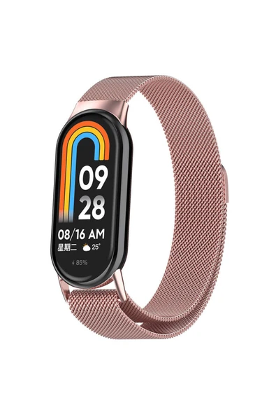 HEPTEKİLETİŞİM Xiaomi Smart Band 8 Metal Kordon Tel Örgü İşlemeli Tasarım (KRD-01) ürün görseli 1