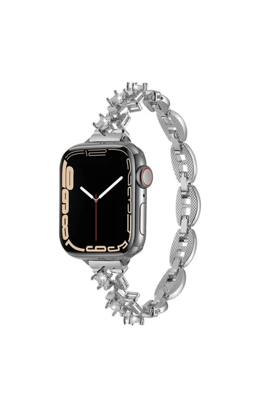 HEPTEKİLETİŞİM Apple Watch 2/3/4/5/6/7/8/9/se/ultra/nike 42mm 44mm 45mm 49mm Metal Kordon Tasarım (KRD-104) ürün görseli 1