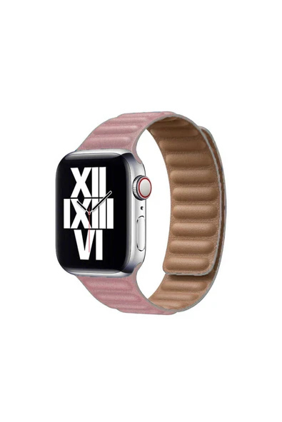 HEPTEKİLETİŞİM Watch 40mm Uyumlu KRD-34 Deri HPTK Kordon-Pembe ürün görseli 1
