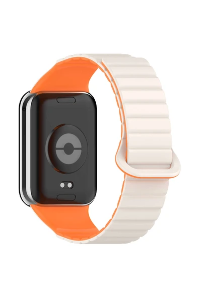 HEPTEKİLETİŞİM Xiaomi Redmi Watch 4 Uyumlu Silikon Kordon HPTK KRD-105 Strap Kayış-Starlight-Turuncu ürün görseli 1