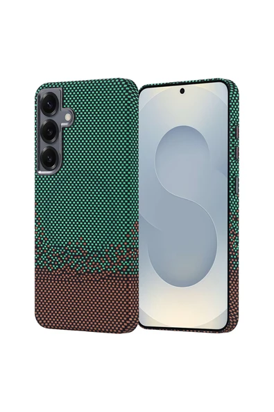 HEPTEKİLETİŞİM Samsung Galaxy S25 Kılıf Magsafe Şarj Özellikli Karbon Fiber Görünümlü Kapak (Nekst) ürün görseli 1