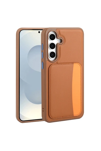 HEPTEKİLETİŞİM Samsung Galaxy A36 Kılıf Kartlıklı Silikon Darbe Emici Köşe Korumalı Kapak (x-kart) ürün görseli 1
