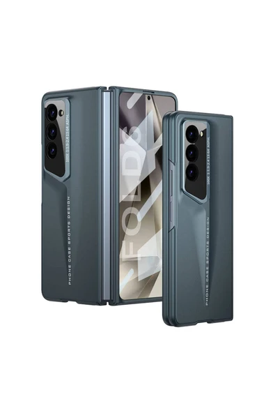 HEPTEKİLETİŞİM Galaxy Z Fold 6 Kılıf Ultra İnce Kamera Korumalı Sert Rubber HPTK Procase Kapak-Yeşil ürün görseli 1