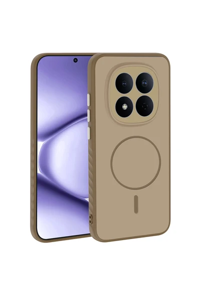 HEPTEKİLETİŞİM Xiaomi Redmi Note 15 Pro Kılıf M-Safe Manyetik Şarj Kamera Korumalı Darbe Emici Silikon Kapak (TEA) ürün görseli 1