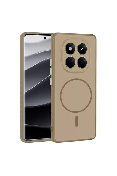 HEPTEKİLETİŞİM Xiaomi Redmi Note 14 Pro 4G Kılıf M-safe Şarj Destekli Kamera Korumalı Darbe Emici Kapak (tea) ürün görseli 1
