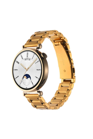 HEPTEKİLETİŞİM Huawei Watch GT4 41mm (18 mm) Metal Kordon Paslanmaz Çelik Tasarım (KRD-04) ürün görseli 1