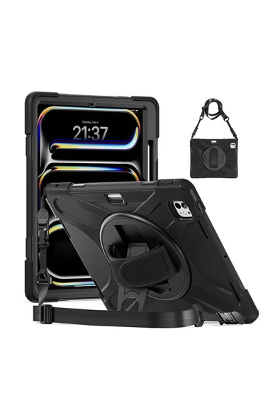 HEPTEKİLETİŞİM Apple iPad Pro 13 2025 M5 Tank Tam Korumalı Defender Tablet Silikon (def) ürün görseli 1