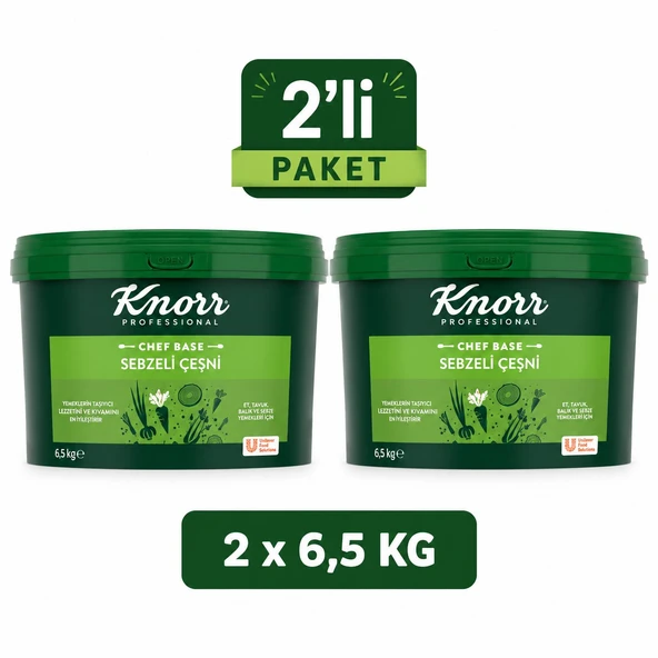 Knorr Chef Base FS Sebzeli Çeşni 6,5 Kg x 2 Adet - Profesyonel Sebze Çeşnisi ürün görseli 1