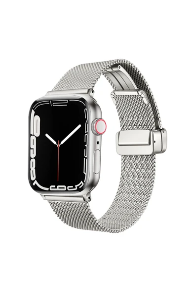 HEPTEKİLETİŞİM Watch 42mm Uyumlu KRD-85 Metal HPTK Kordon-Gümüş ürün görseli 1