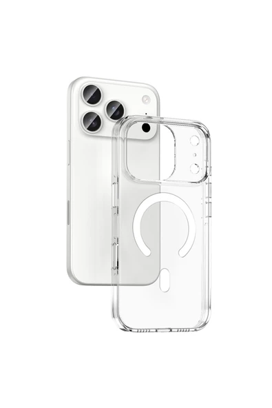 HEPTEKİLETİŞİM Apple iPhone 17 Pro Kılıf M-safe Şarj Özellikli Kamera Korumalı Kapak (KRİPTO) ürün görseli 1
