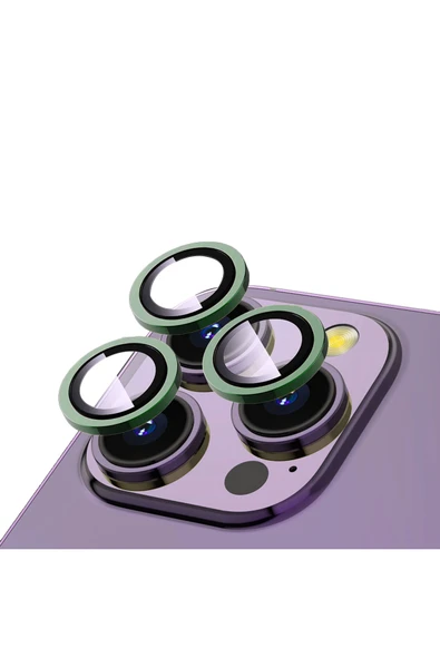 HEPTEKİLETİŞİM Iphone 12 Pro Max Uyumlu Safir Kamera Lens Koruyucu (kolay Takma Aparatlı) Cl-12 Yeşil ürün görseli 1