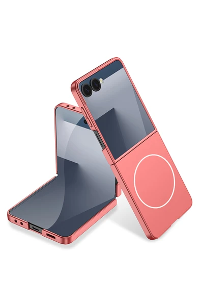 HEPTEKİLETİŞİM Samsung Galaxy Z Flip 7 Kılıf Wireless Şarj Özellikli Kıpta Kapak (M-SAFE) ürün görseli 1