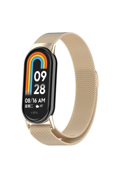 HEPTEKİLETİŞİM Xiaomi Smart Band 8 Metal Kordon Tel Örgü İşlemeli Tasarım (KRD-01) ürün görseli 1