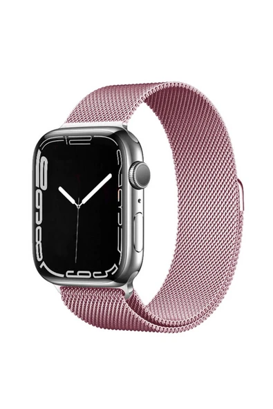 HEPTEKİLETİŞİM Apple Watch 2/3/4/5/6/7/8/9/se/ultra/nike 42mm 44mm 45mm 49mm Metal Kordon Tasarım (band-01) ürün görseli 1