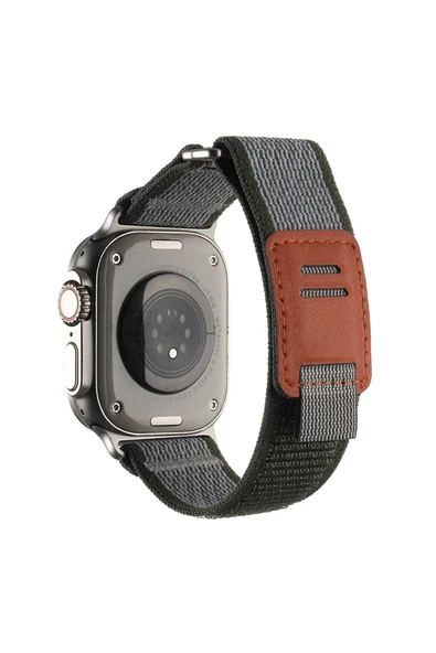 HEPTEKİLETİŞİM Apple Watch Ultra 49mm Hasır Kordon HPTK KRD-106 Strap Kayış-Yeşil ürün görseli 1