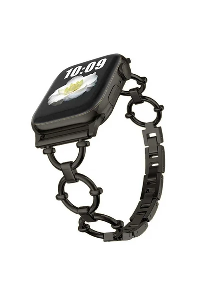 HEPTEKİLETİŞİM Watch 38mm Uyumlu KRD-56 Metal HPTK Kordon-Siyah ürün görseli 1